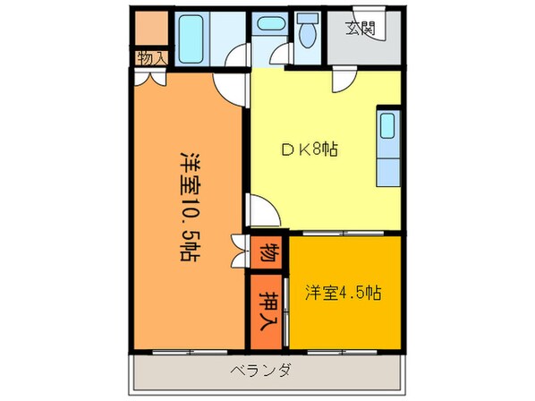 アビタ諸福の物件間取画像